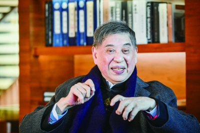 作家白先勇。南京日报/紫金山新闻记者 董家训 摄